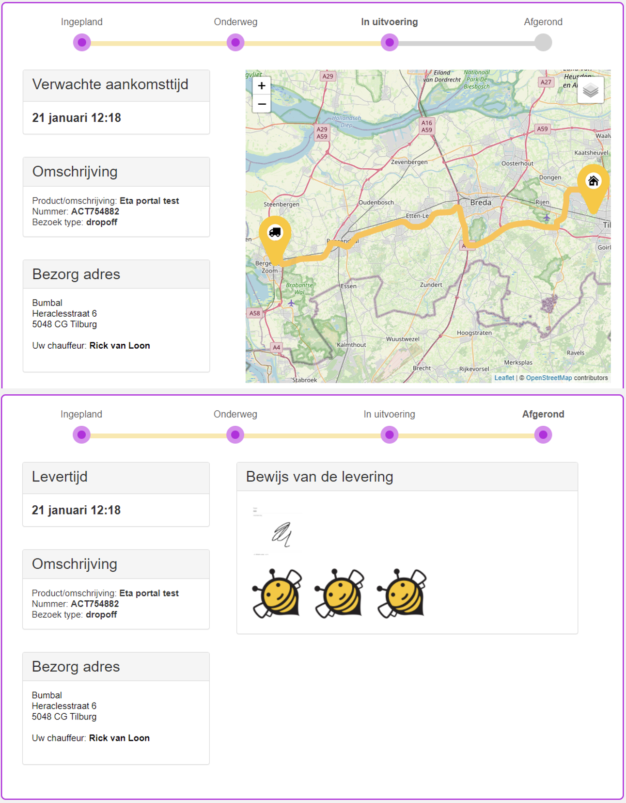 Logistieke routeplanner